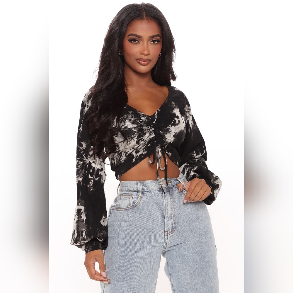 Fashion Nova Perfect Time Tie Dye Crop Top